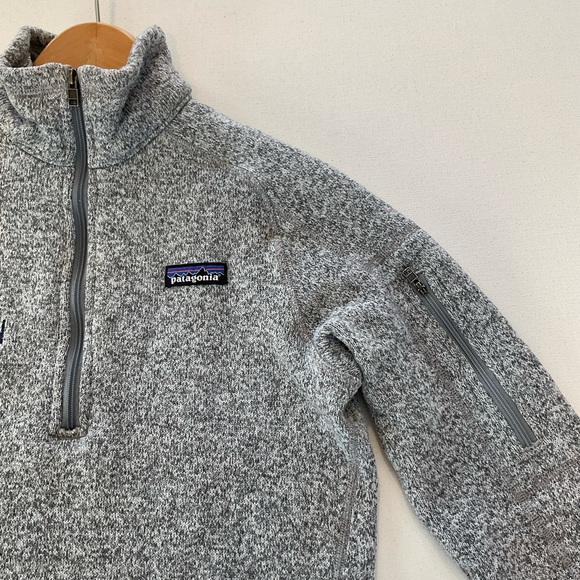 PATAGONIA Women’s M (Fits Small)  Better Sweater 1/4 Zip Heather Gray Normcore - Picture 4 of 14